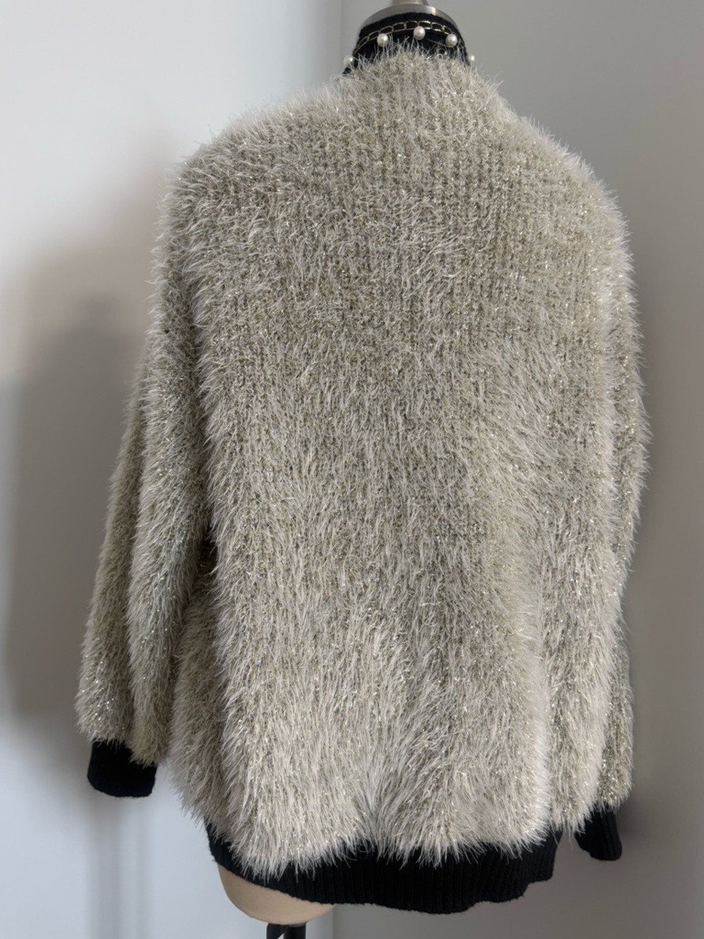 Couture Pearl-Trim Cardigan Sweater *SOLD LOCALLY* - Picture 6 of 12
